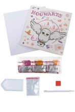 Load image into Gallery viewer, "HOGWARTS & HEDWIG" Harry Potter Crystal Art Card