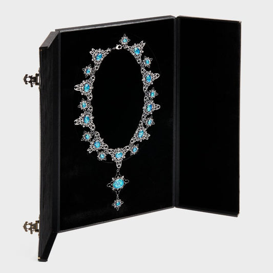 Cursed opal necklace inside display box