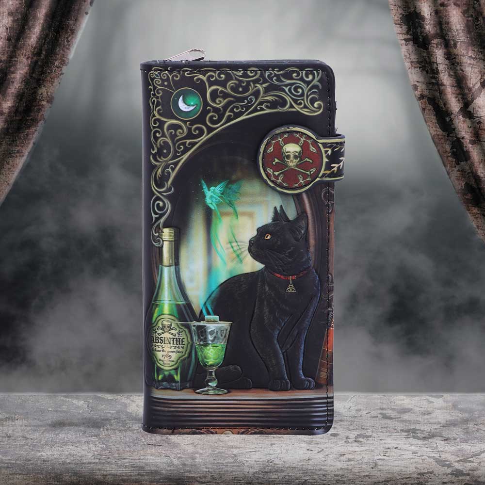 Absinthe Embossed Purse by Lisa Parker 18.5cm