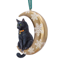 Load image into Gallery viewer, Moon Cat Hanging Ornament by Lisa Parker 9cm