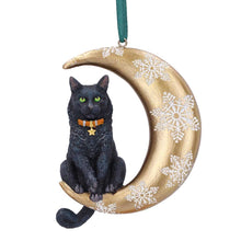 Load image into Gallery viewer, Moon Cat Hanging Ornament by Lisa Parker 9cm