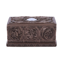 Load image into Gallery viewer, Dragons of the Sabbats Tarot Box Bronze 14.5cm