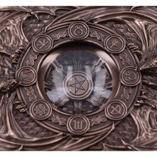 Load image into Gallery viewer, Dragons of the Sabbats Tarot Box Bronze 14.5cm