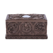 Load image into Gallery viewer, Dragons of the Sabbats Tarot Box Bronze 14.5cm