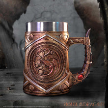 Load image into Gallery viewer, House of the Dragon Targaryen Crown and Dagger Tankard 16cm