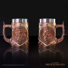 Load image into Gallery viewer, House of the Dragon Targaryen Crown and Dagger Tankard 16cm