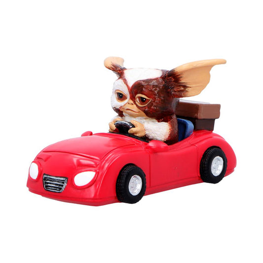 Gizmo figurine sitting in red car detail