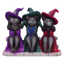 Load image into Gallery viewer, Three Wise Witchy Kittys 15.3cm