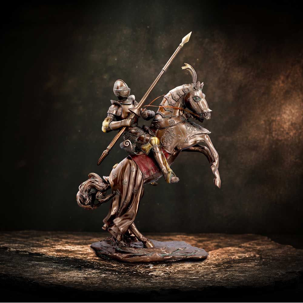 Knight’s Charge 45.9cm displayed as a medieval fantasy collectible