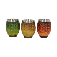 Load image into Gallery viewer, Gameof Thrones Drogon, Rhaegal, Viserion Dragon Egg Shot Glasses