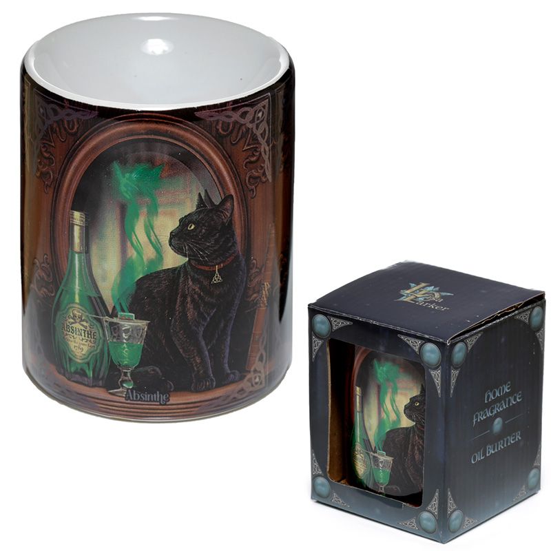 Lisa Parker Ceramic Absinthe Cat Oil Burner