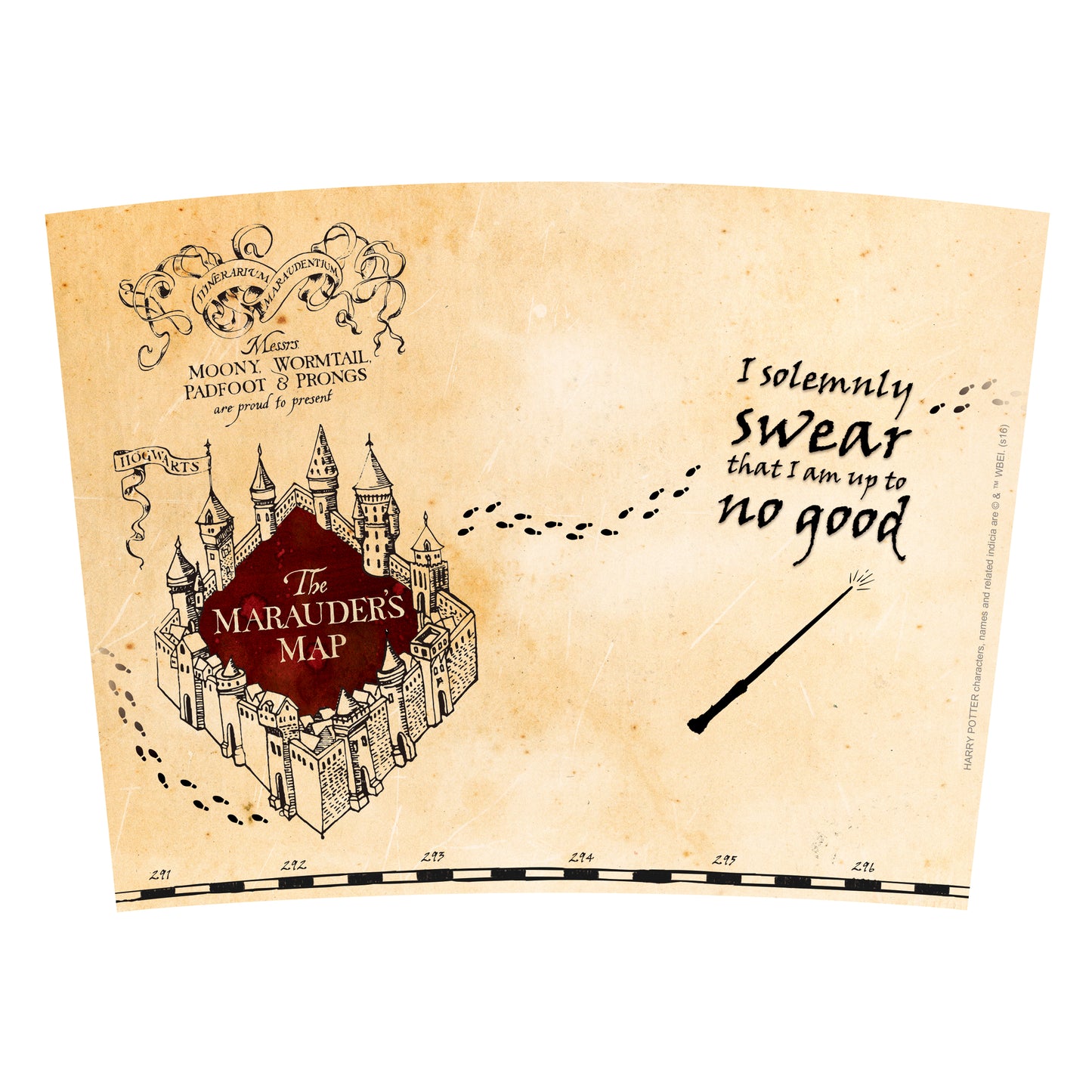 Harry Potter Marauder's Map Travel Mug