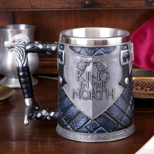Load image into Gallery viewer, Game of Thrones King in the North Tankard 14cm