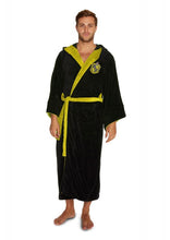 Load image into Gallery viewer, Unisex Harry Potter Hufflepuff Fleece Bathrobe Men or Women