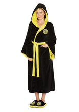Load image into Gallery viewer, Unisex Harry Potter Hufflepuff Fleece Bathrobe Men or Women