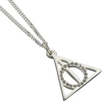 Load image into Gallery viewer, Harry Potter Embellished with Crystals Deathly Hallows Necklace