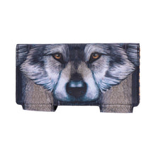 Load image into Gallery viewer, Guardian Wolf Embossed Purse by Lisa Parker 18.5cm