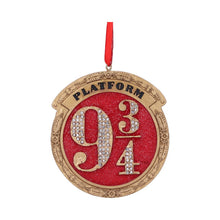 Load image into Gallery viewer, Harry Potter Platform 9 3/4 Hanging Ornament 8.2cm