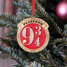Load image into Gallery viewer, Harry Potter Platform 9 3/4 Hanging Ornament 8.2cm