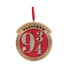 Load image into Gallery viewer, Harry Potter Platform 9 3/4 Hanging Ornament 8.2cm