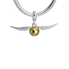Load image into Gallery viewer, Harry Potter Sterling Silver Golden Snitch Slider Charm