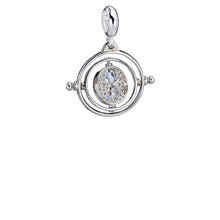 Load image into Gallery viewer, Harry Potter Sterling Silver Time Turner Slider Charm with Crystal Elements