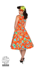 Load image into Gallery viewer, Hearts & Roses Royal Ann Cherry Dress