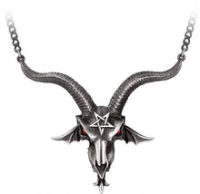 Load image into Gallery viewer, Baphometica Necklace (Large Baphomet Skull)