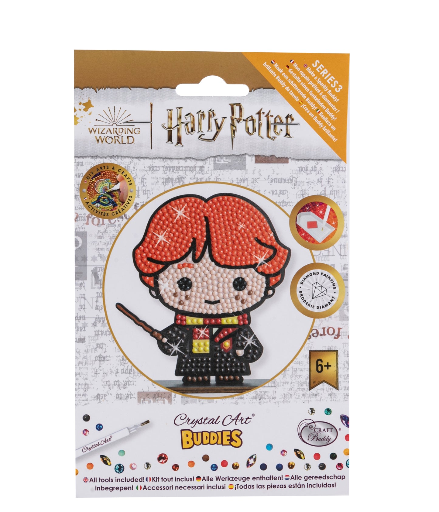 "RON WEASLEY" Crystal Art Buddies Harry Potter
