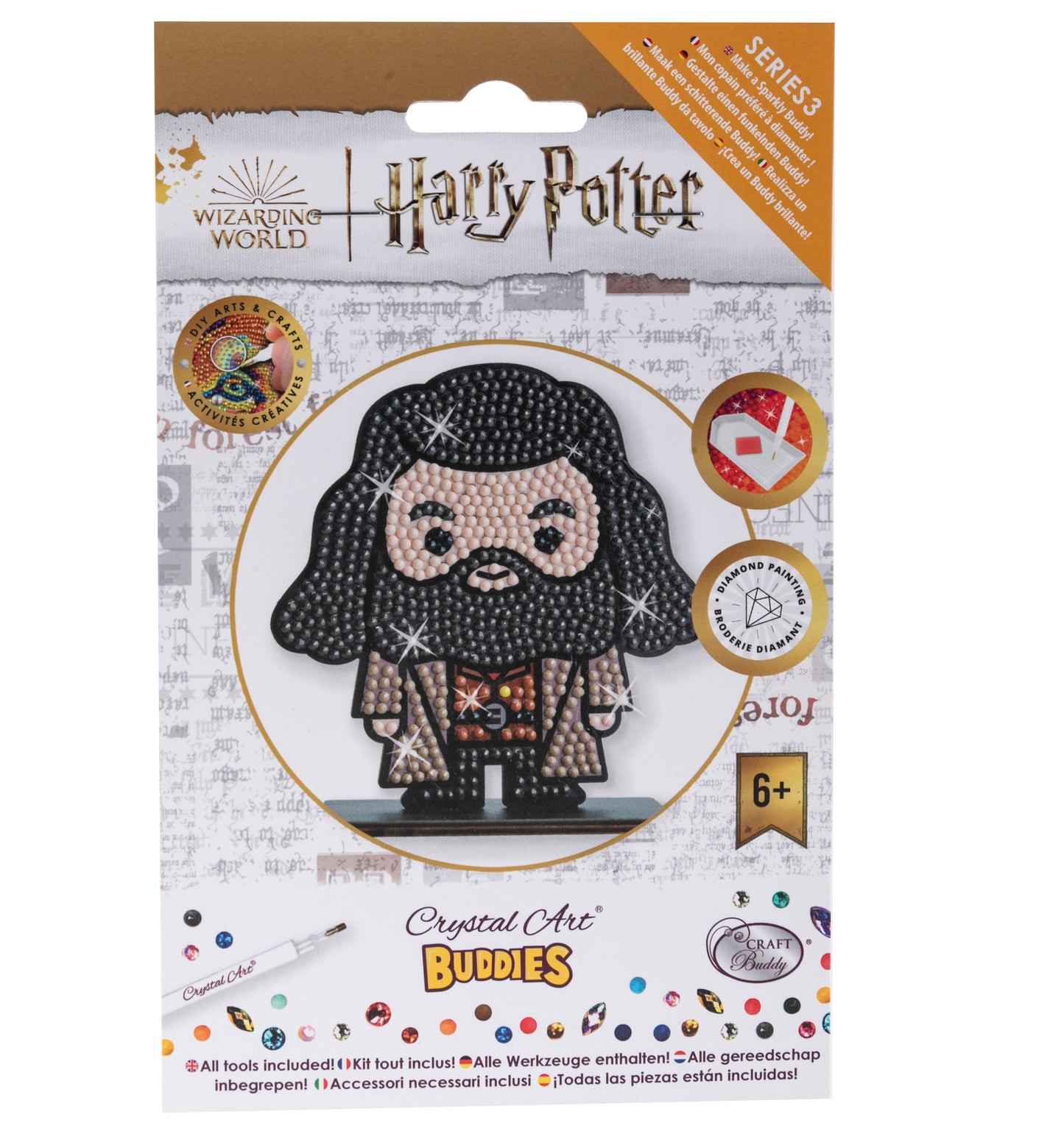 "RUBEUS HAGRID" Crystal Art Buddies Harry Potter
