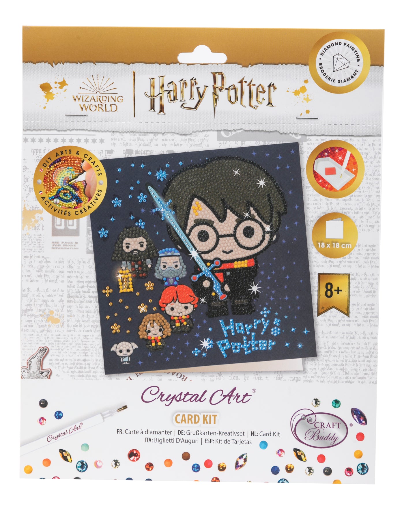 "HARRY POTTER FAMILY" Harry Potter Crystal Art Card
