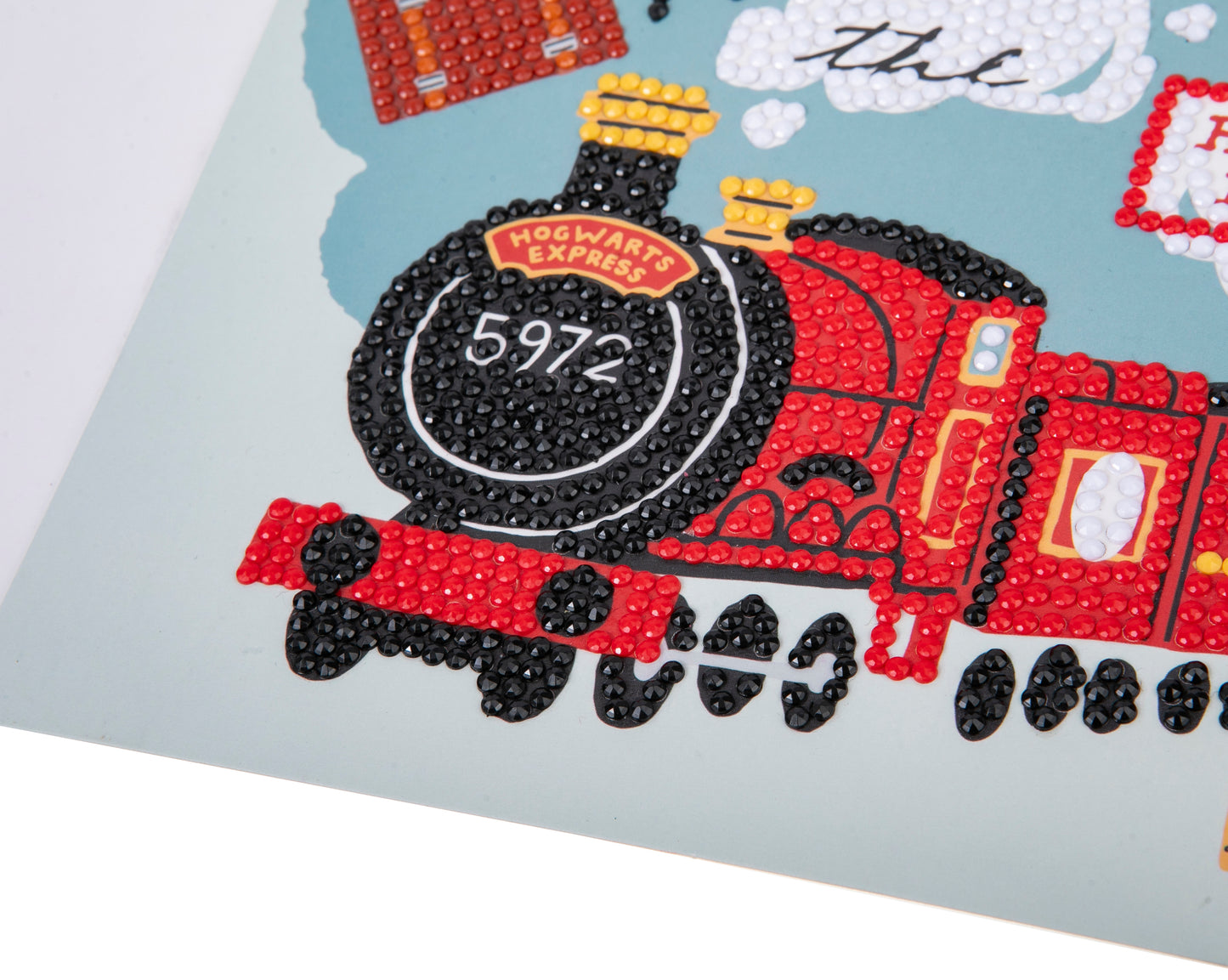 "ALL ABOARD THE HOGWARTS EXPRESS" Harry Potter Crystal Art Card