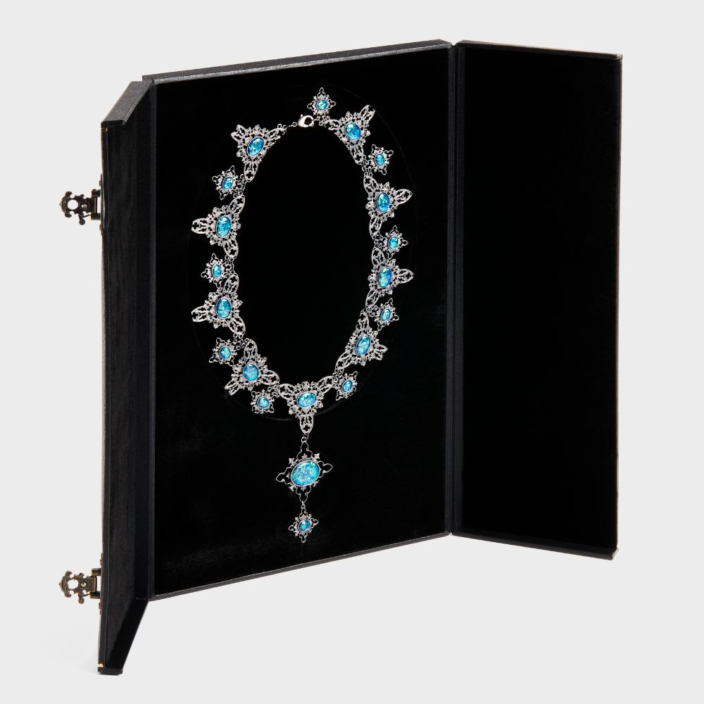 Cursed opal necklace inside display box
