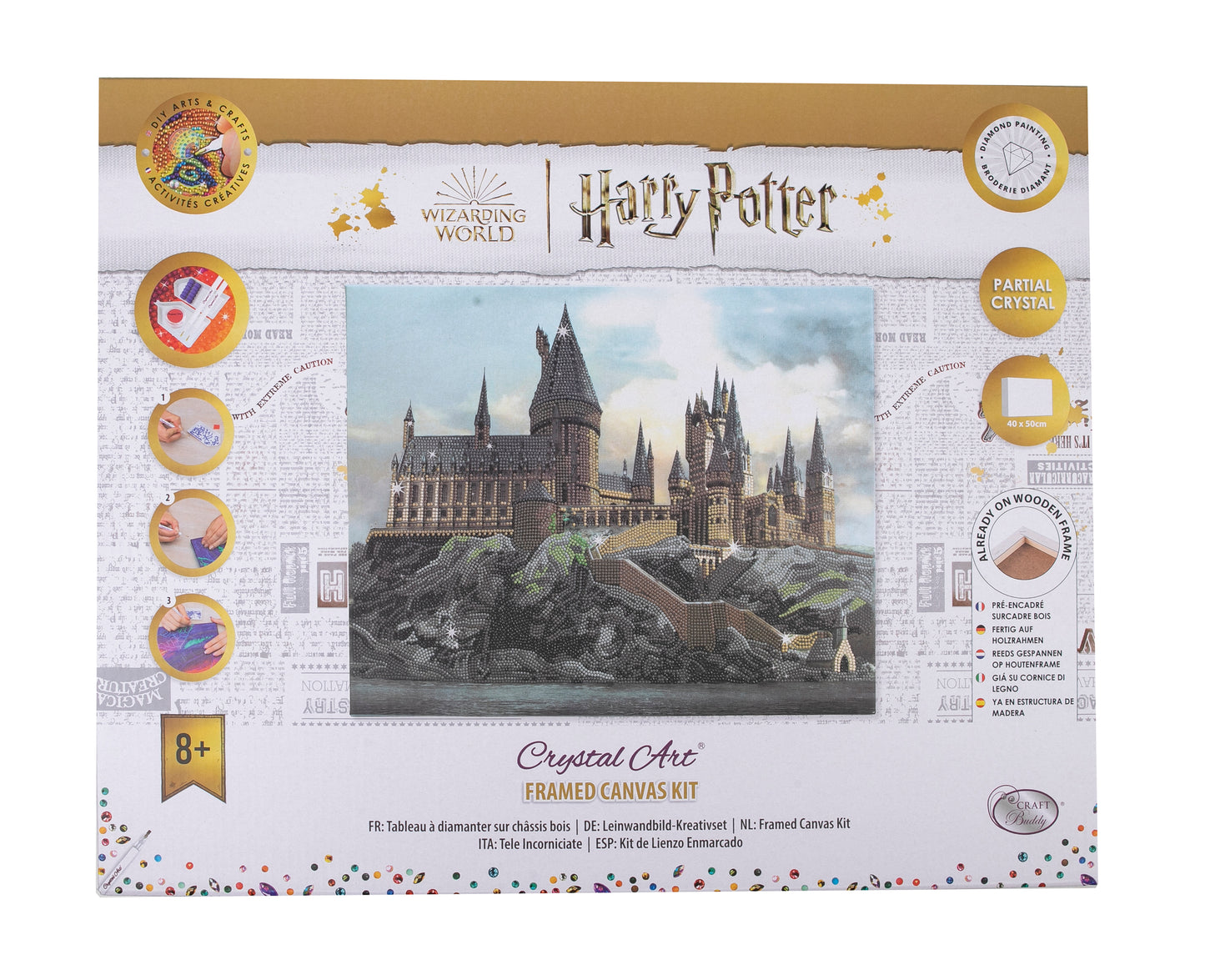 "HOGWARTS CASTLE" Harry Potter Crystal Art Canvas Kit 40X50CM