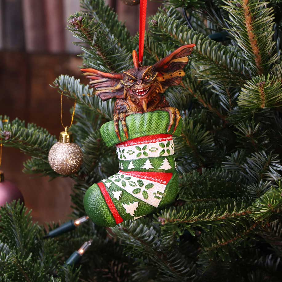 Gremlins Mohawk in Stocking Christmas tree decoration Hanging Ornament display piece