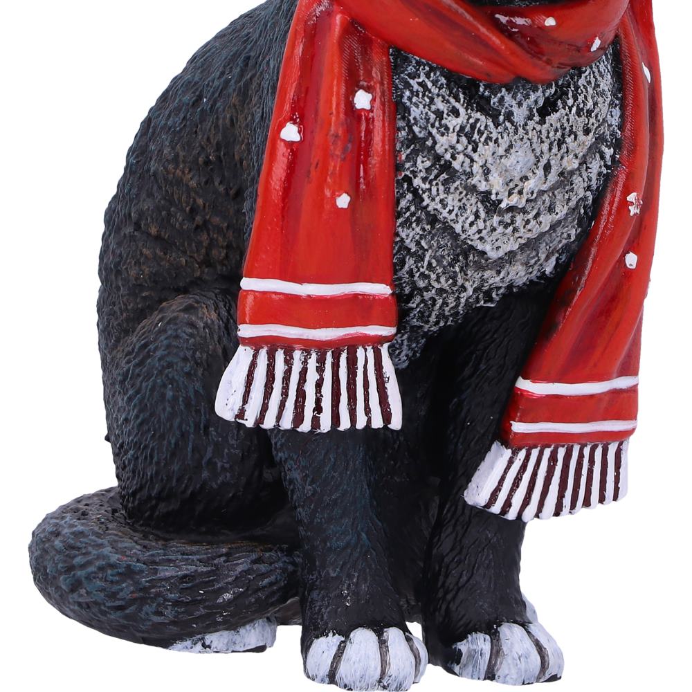 Candy Cane Cat Hanging Ornament by Lisa Parker 9cm