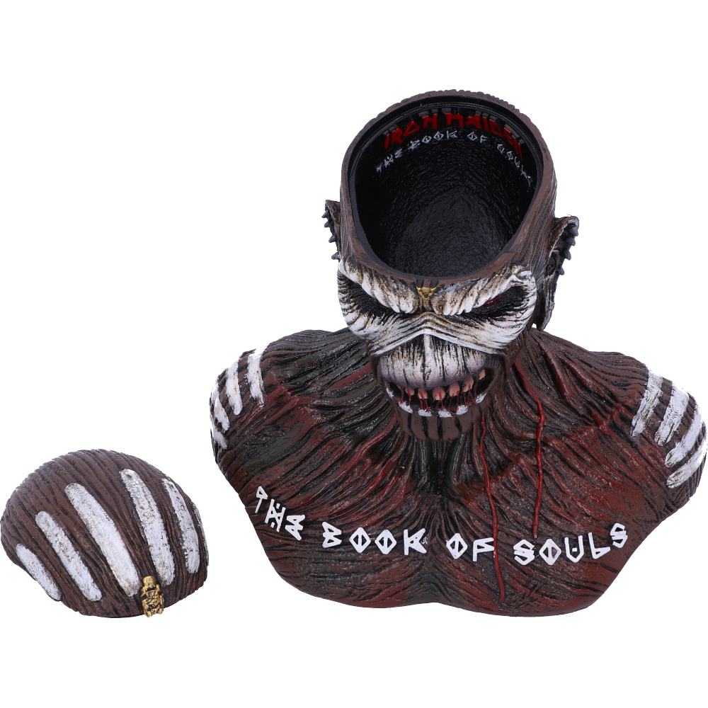 Iron Maiden Eddie resin bust with hidden compartment  collectible storage box