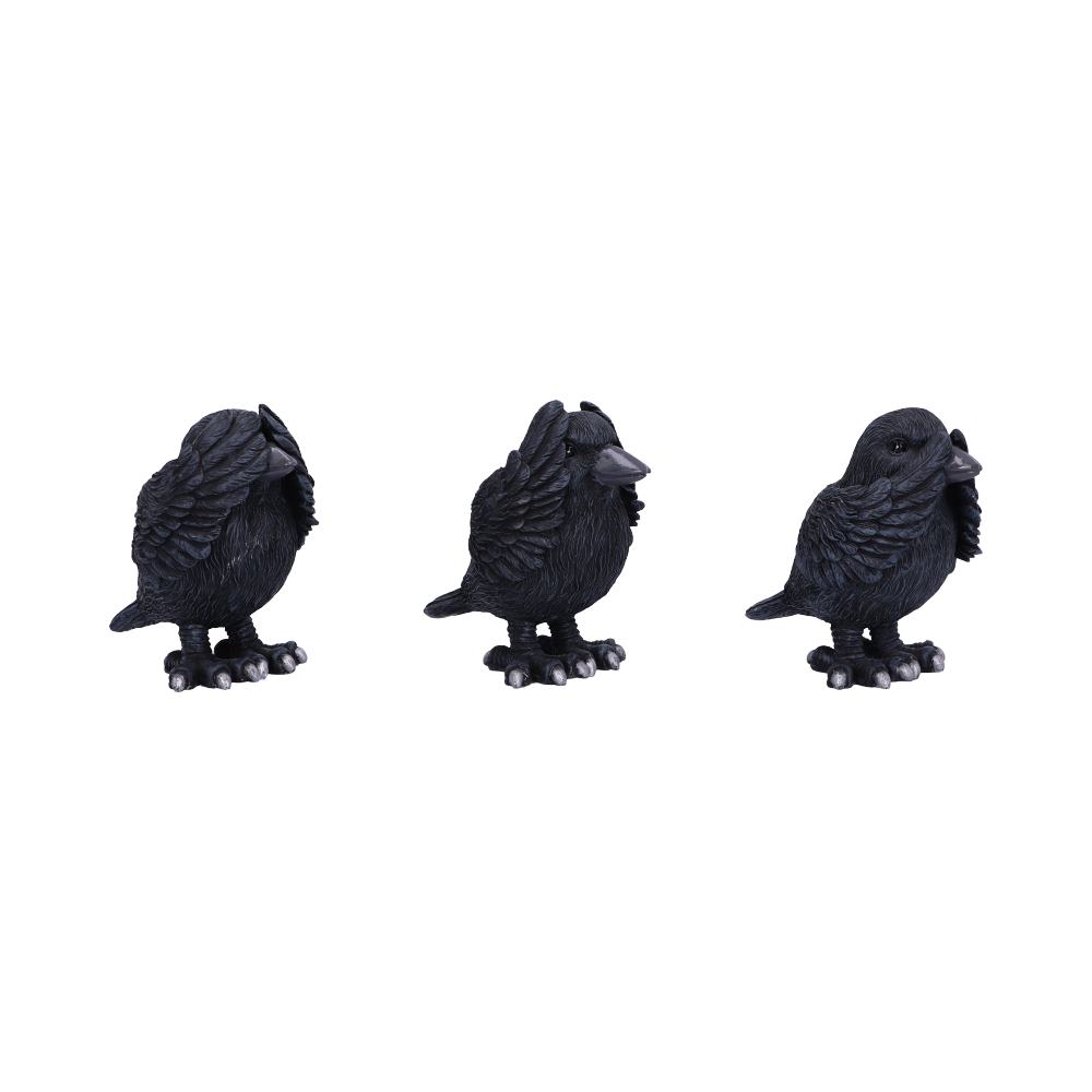 Three Wise Ravens 8.7cm