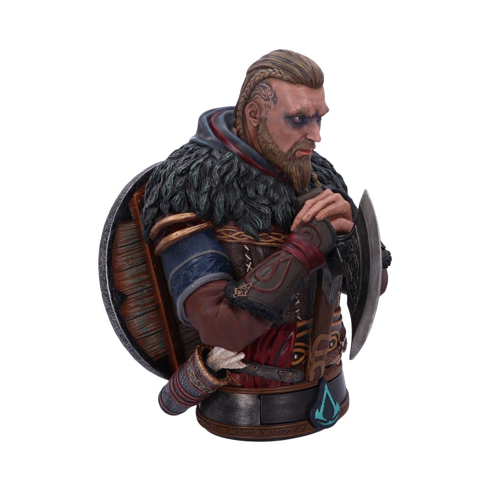 Eivor holding axe on Assassin's Creed Valhalla bust