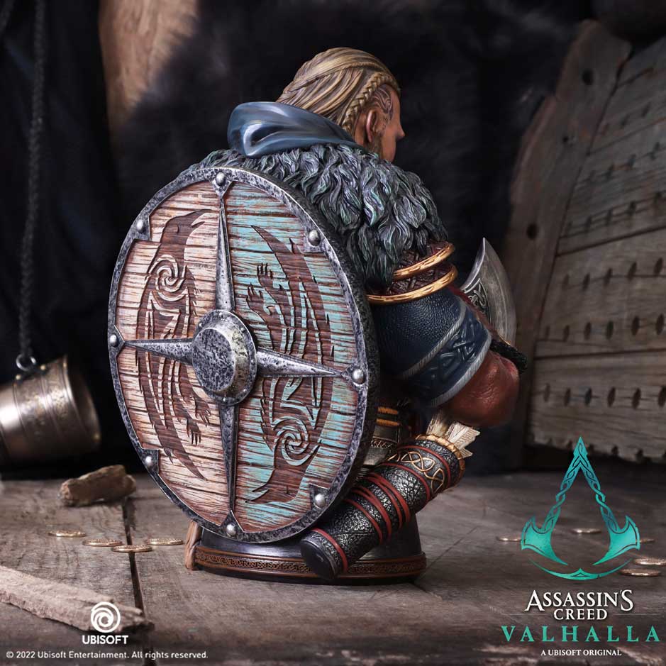 Raven Clan shield detail on Eivor bust rear