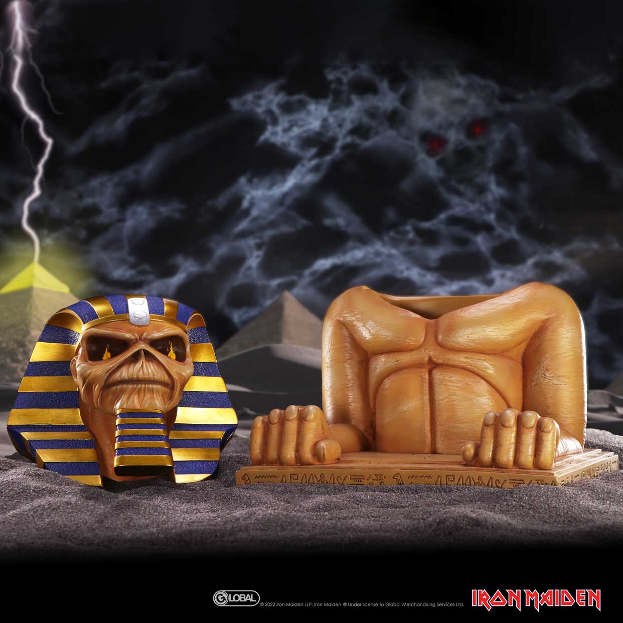 Iron Maiden Powerslave Bust Box 28cm