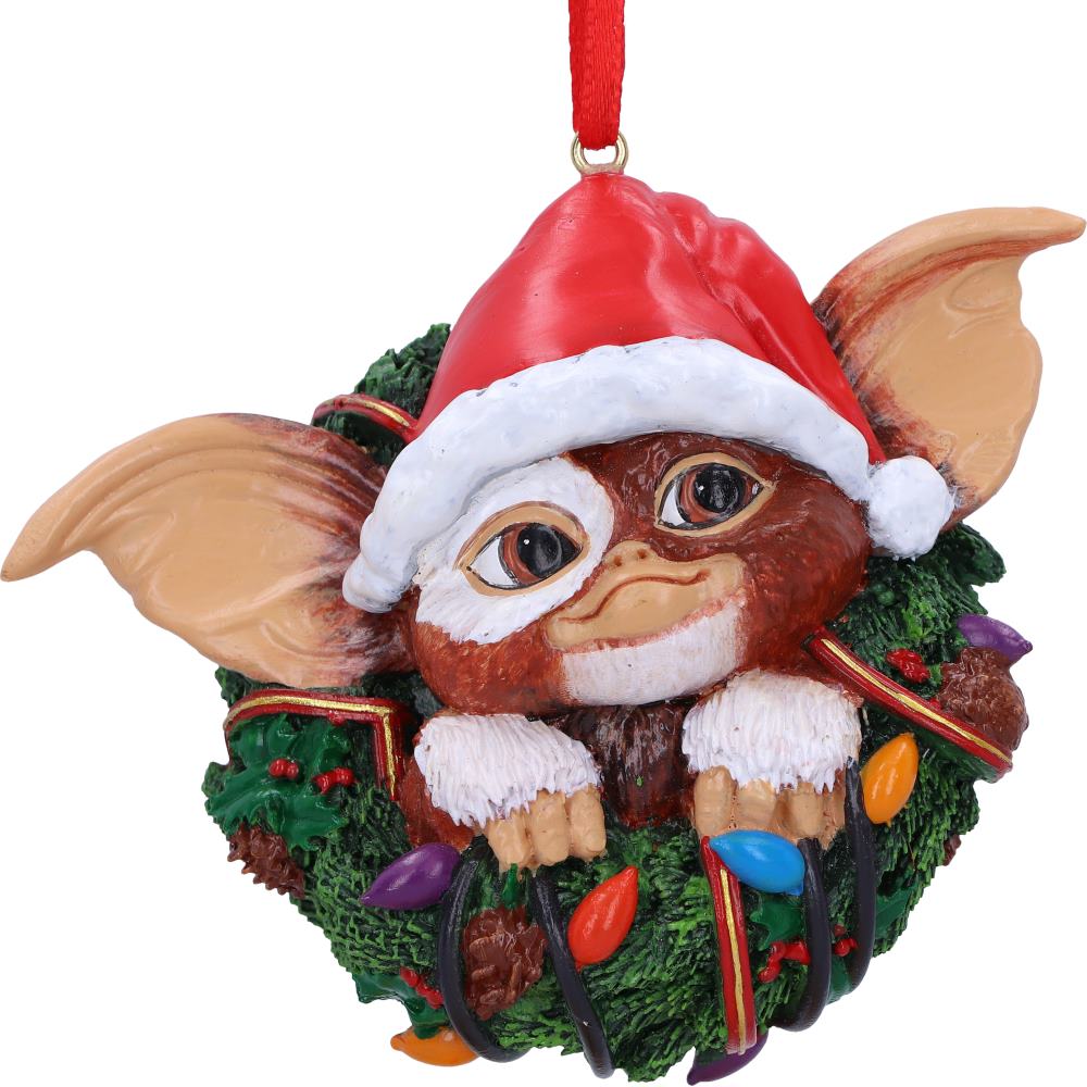 Gremlins Christmas ornament with fairy lights