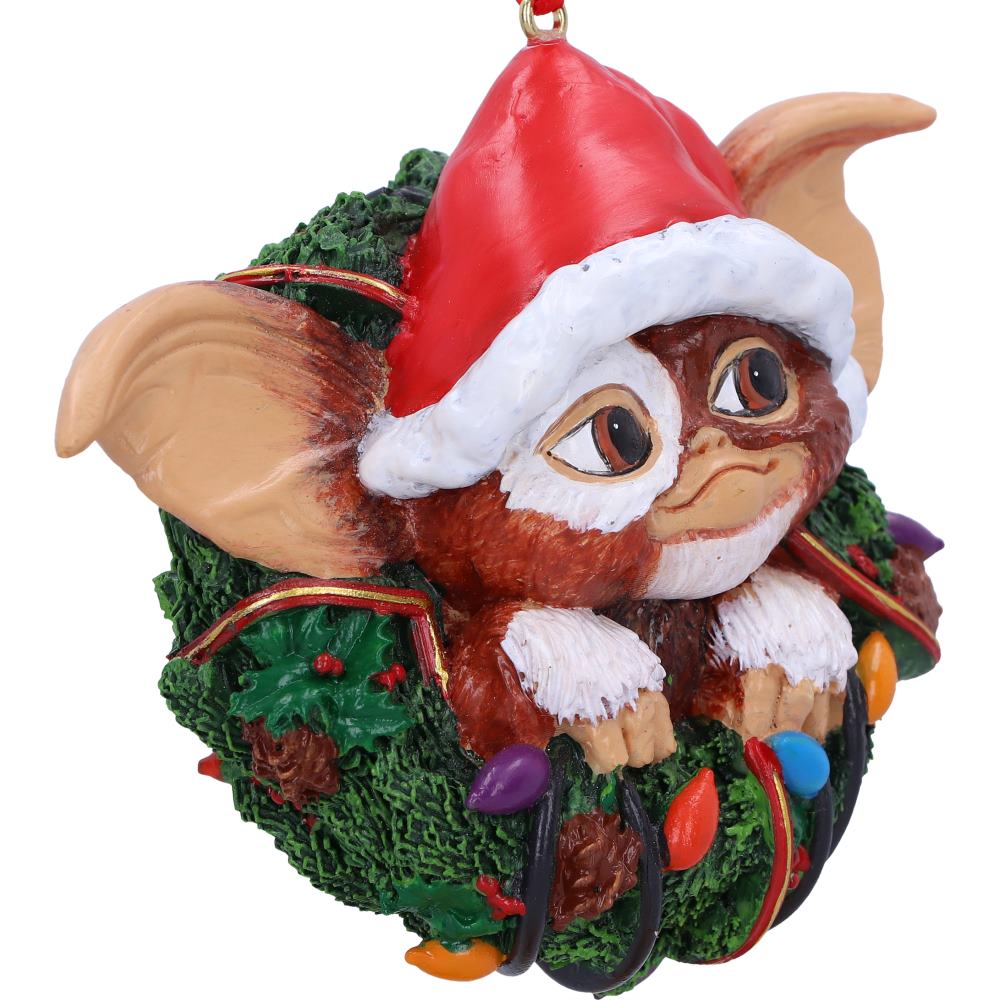 Gizmo festive wreath hanging decoration