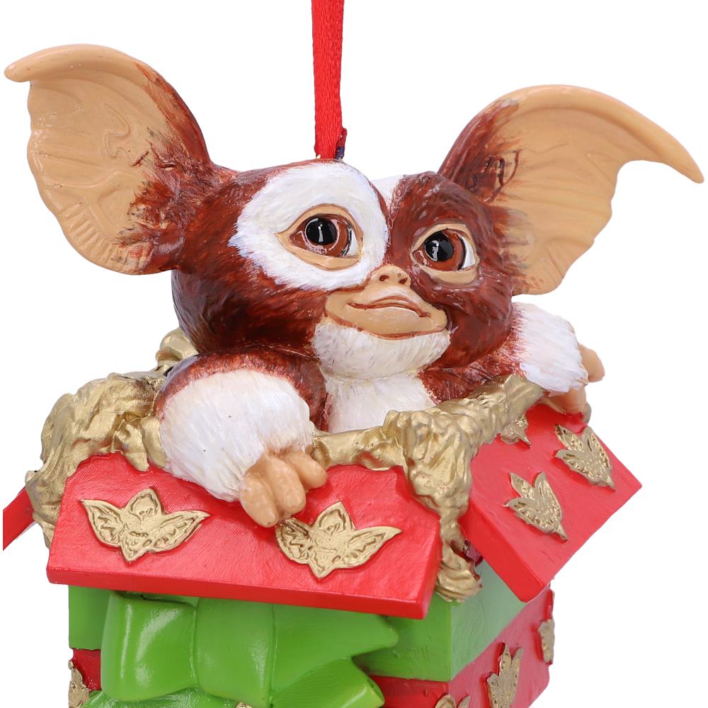 Gremlins festive hanging ornament with present