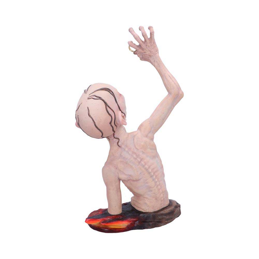 Back view of The Lord of the Rings™ Gollum™ Bust showing detailed sculpting