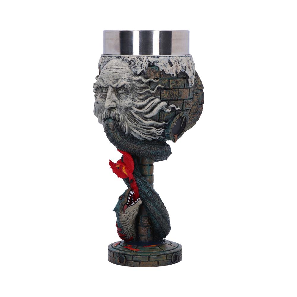 Side view of Harry Potter Chamber of Secrets Goblet with stainless steel insert