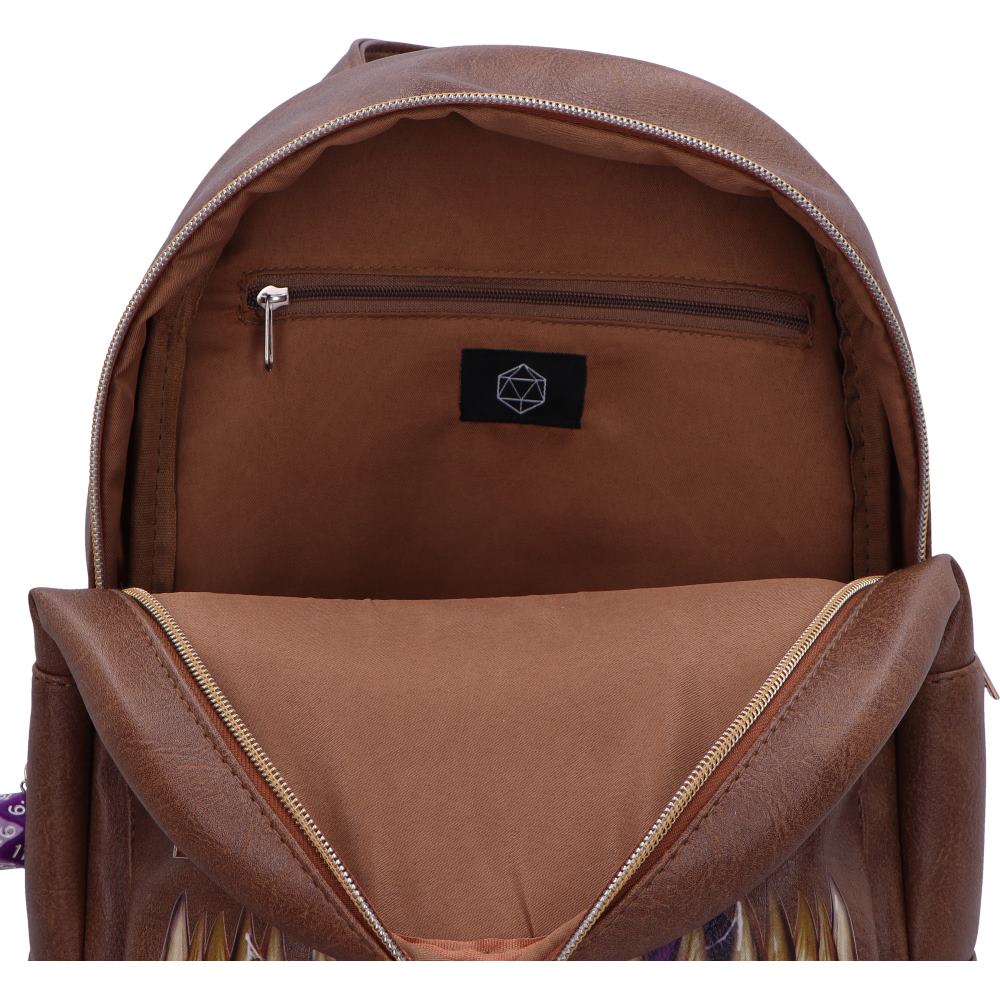 internal view of Dungeons & Dragons Mimic Backpack