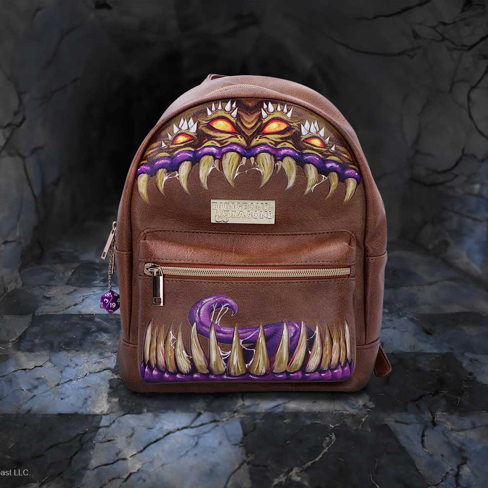 Official Dungeons & Dragons backpack on diplay