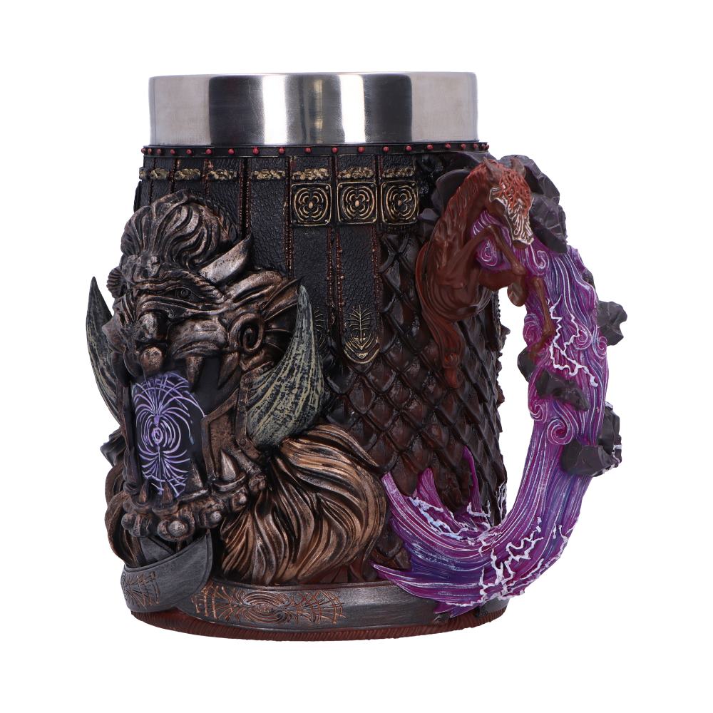 Fantasy tankard side view showing Starscourge detail