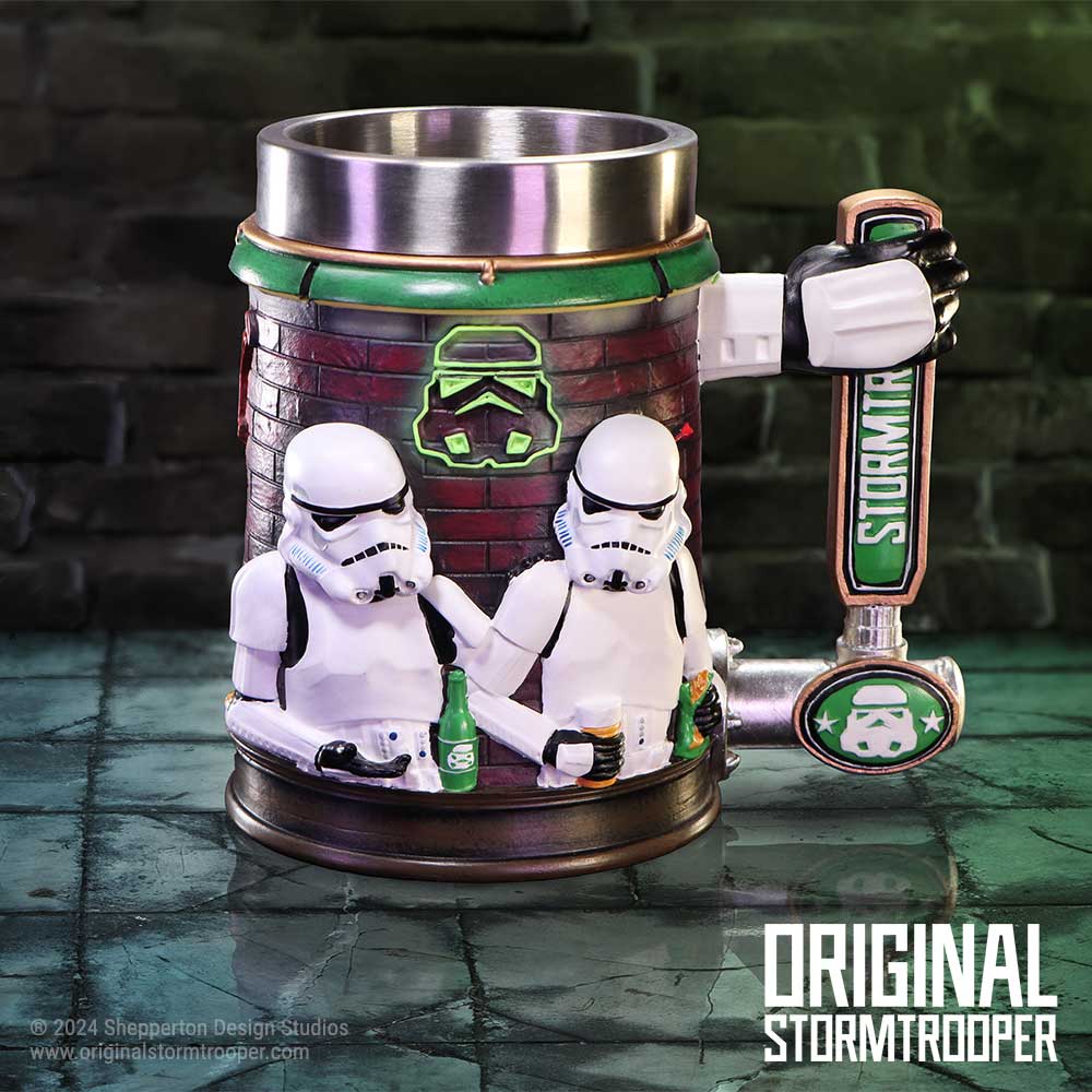 Stormtrooper pub themed collectible tankard display piece